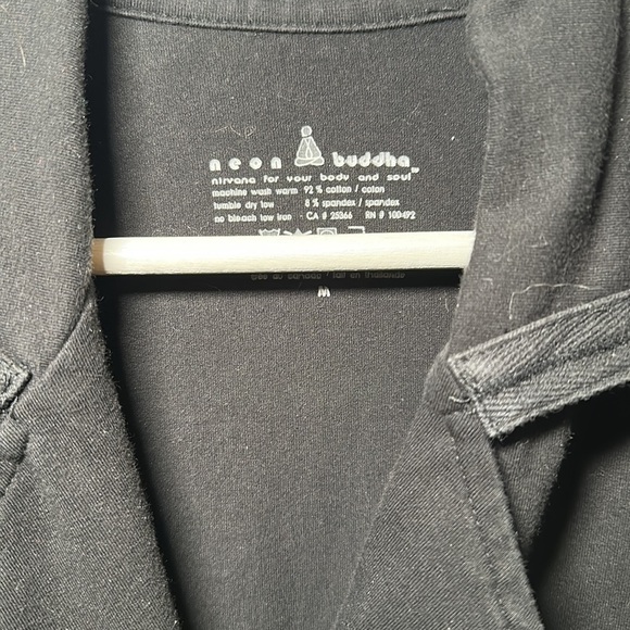 Neon Buddha Longline Soft Blazer with Mismatched Buttons Exposed Hems Lagenlook - Picture 3 of 6